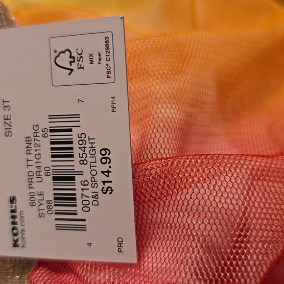 SONOMA BRAND TODDLER GIRLS MULTI COLOR SKORT SIZE 3T - Picture 4 of 8